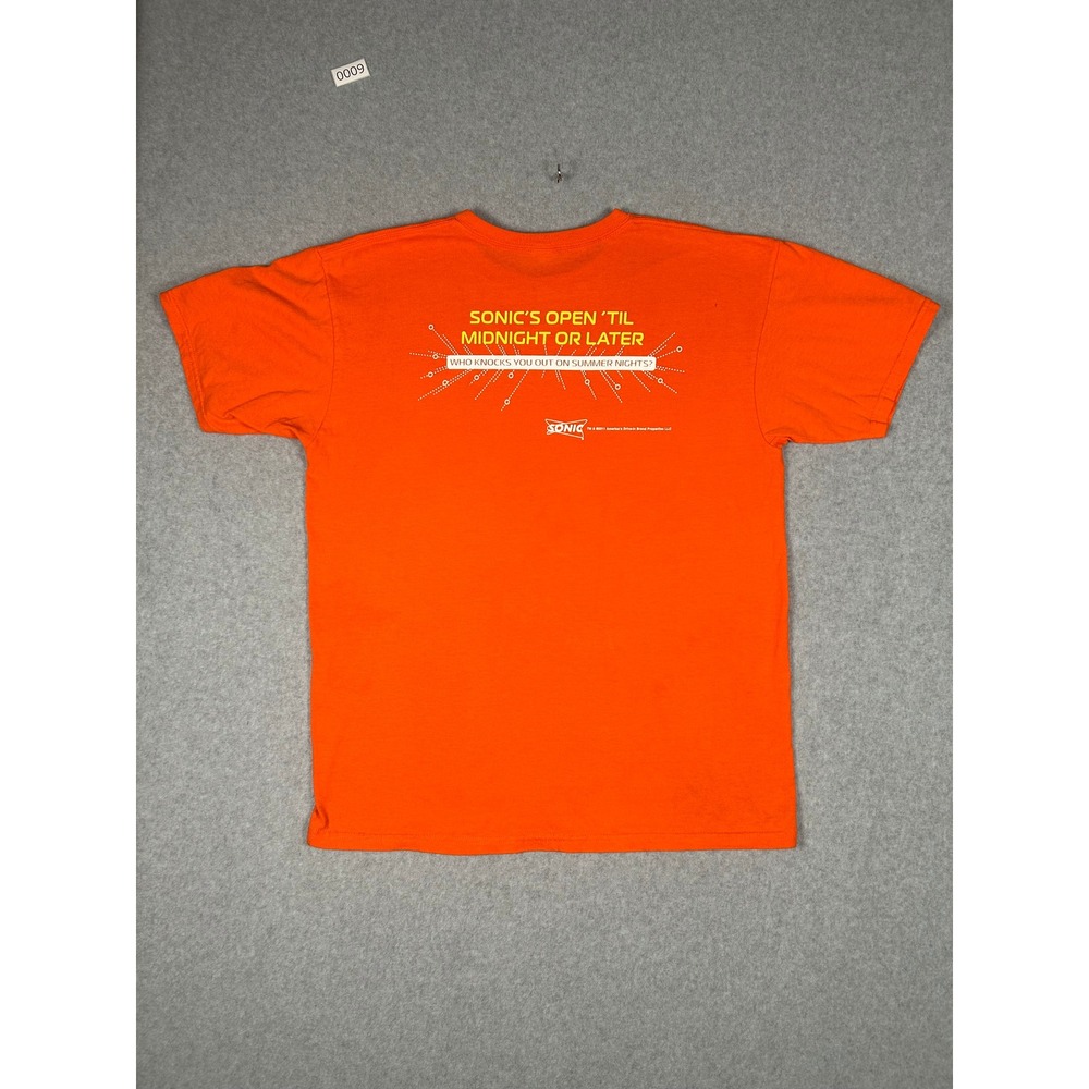 Sonic Drive-In Real Ice Cream Rumbles‎ Graphic Tee Orange Promo Size L - Picture 3 of 7